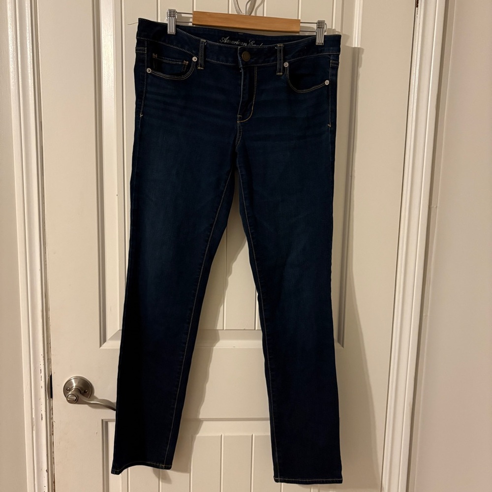 American Eagle Outfitters Deep Indigo skinny stretch jeans